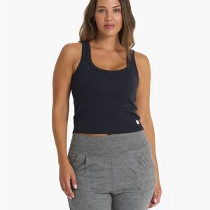 ✨Vuori Sunrise Crop Black Sz Large Tank✨